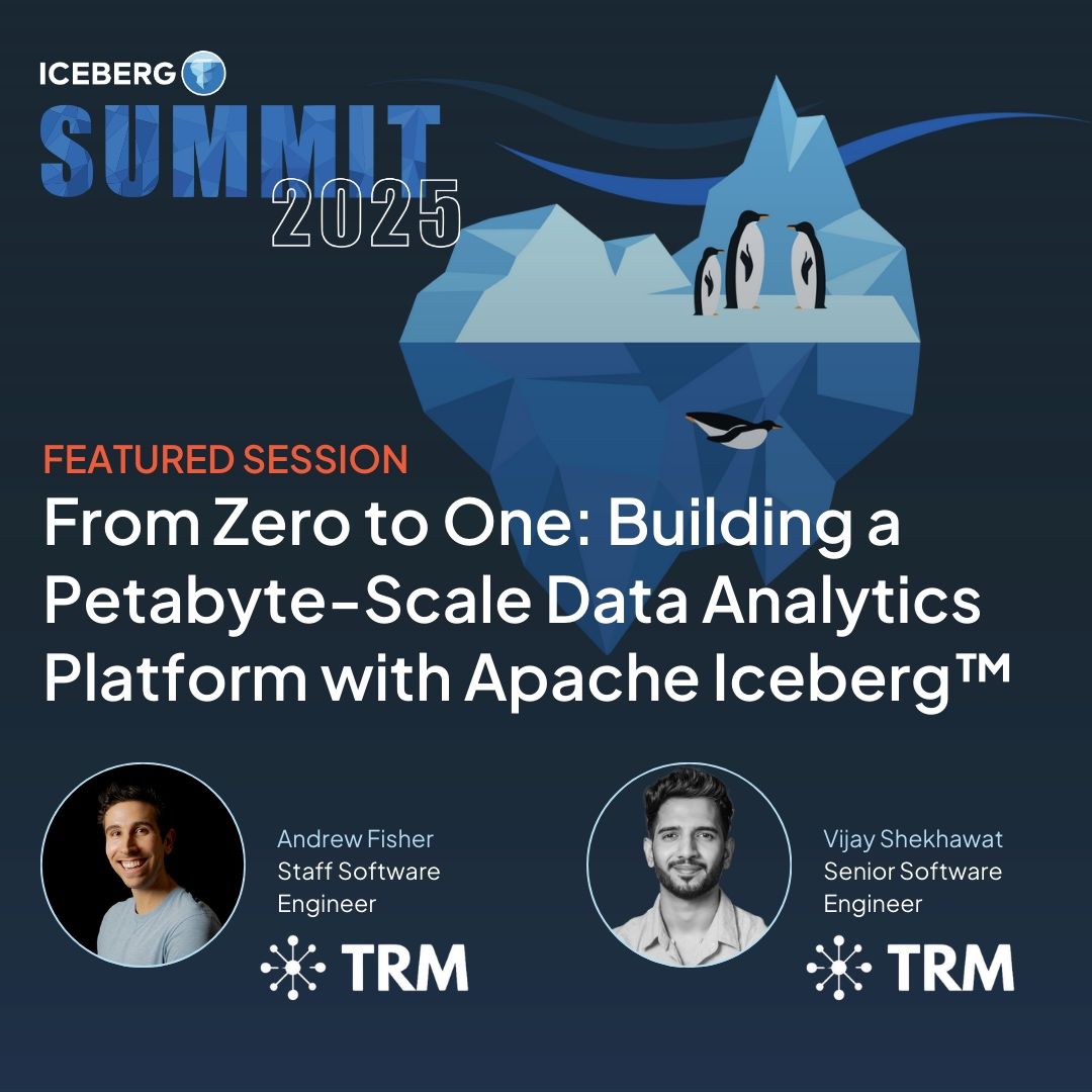 Vijay presenting at Iceberg Summit on Petabyte-Scale Analytics